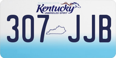KY license plate 307JJB