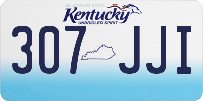 KY license plate 307JJI