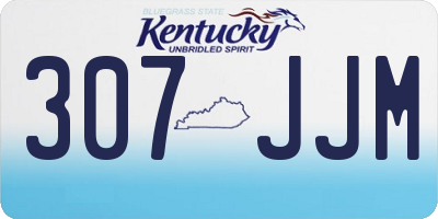 KY license plate 307JJM