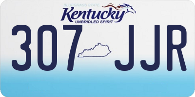 KY license plate 307JJR