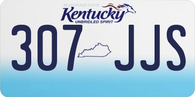 KY license plate 307JJS