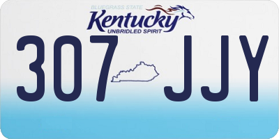 KY license plate 307JJY