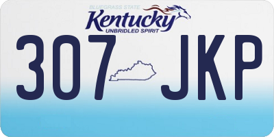 KY license plate 307JKP