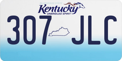 KY license plate 307JLC
