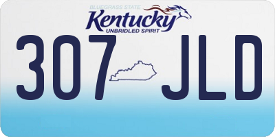 KY license plate 307JLD