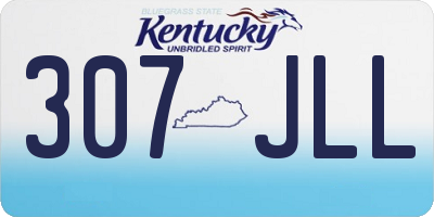 KY license plate 307JLL