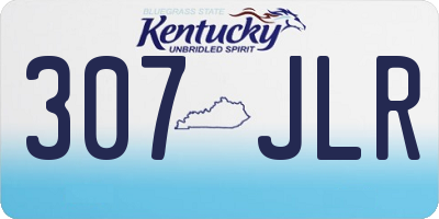 KY license plate 307JLR