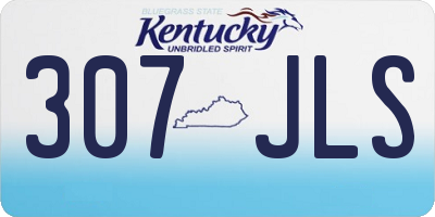 KY license plate 307JLS