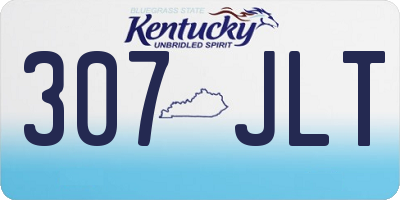 KY license plate 307JLT
