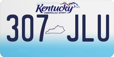 KY license plate 307JLU