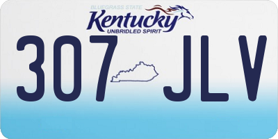 KY license plate 307JLV