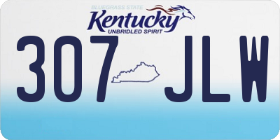 KY license plate 307JLW