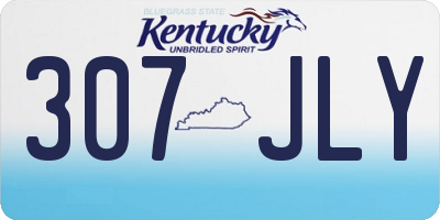 KY license plate 307JLY