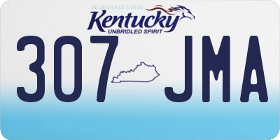 KY license plate 307JMA