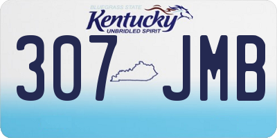 KY license plate 307JMB