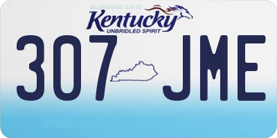 KY license plate 307JME
