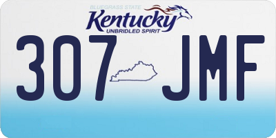 KY license plate 307JMF