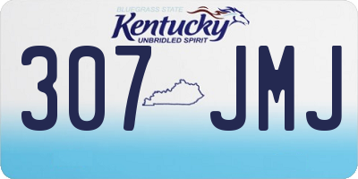 KY license plate 307JMJ