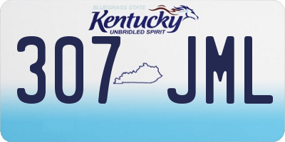 KY license plate 307JML