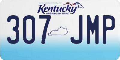 KY license plate 307JMP