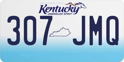 KY license plate 307JMQ