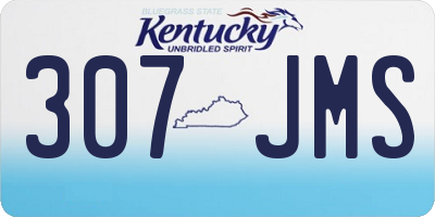 KY license plate 307JMS