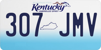 KY license plate 307JMV