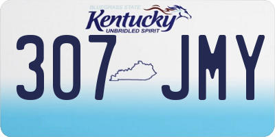 KY license plate 307JMY