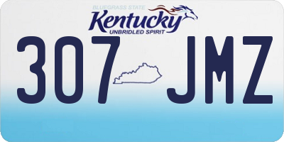 KY license plate 307JMZ