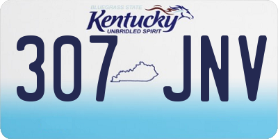 KY license plate 307JNV