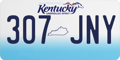 KY license plate 307JNY