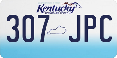 KY license plate 307JPC