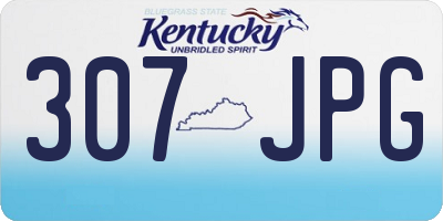 KY license plate 307JPG