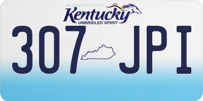 KY license plate 307JPI