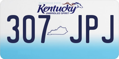 KY license plate 307JPJ