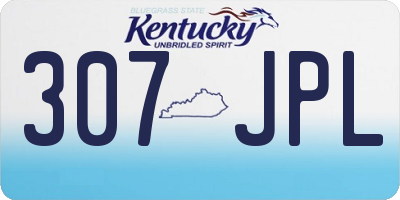 KY license plate 307JPL