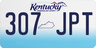KY license plate 307JPT