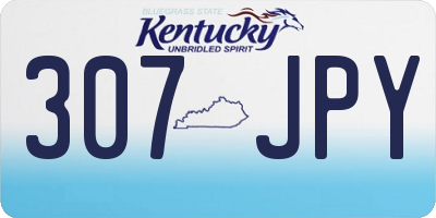 KY license plate 307JPY