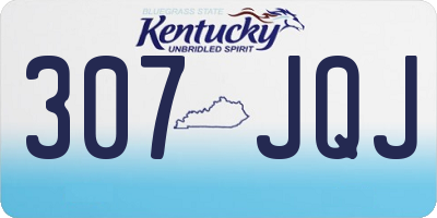 KY license plate 307JQJ