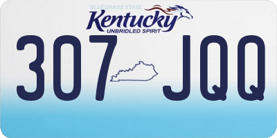 KY license plate 307JQQ