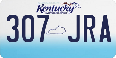 KY license plate 307JRA