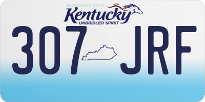 KY license plate 307JRF