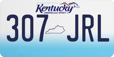 KY license plate 307JRL