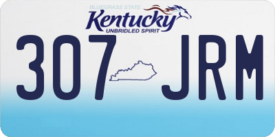 KY license plate 307JRM