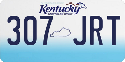 KY license plate 307JRT