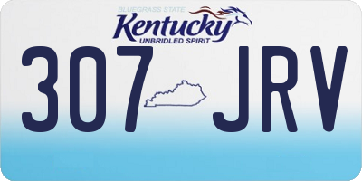 KY license plate 307JRV