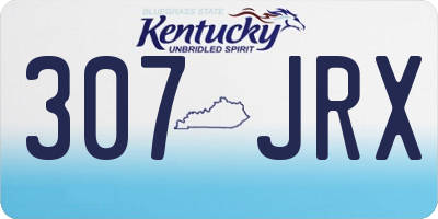 KY license plate 307JRX