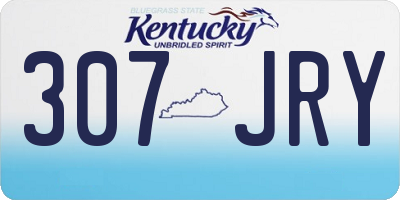 KY license plate 307JRY