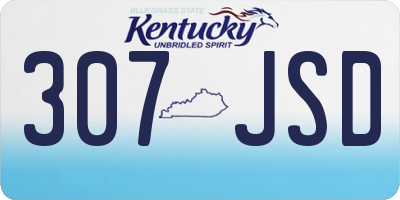KY license plate 307JSD