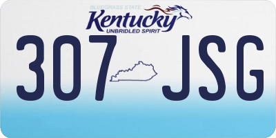 KY license plate 307JSG
